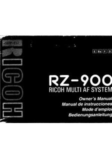 Ricoh RZ 900 manual. Camera Instructions.